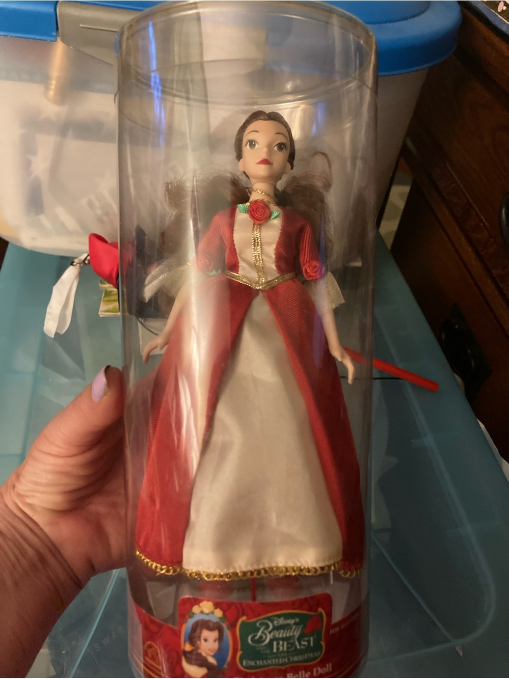 NEW Disney Beauty & the Beast Enchanted Christmas 8” Belle Doll